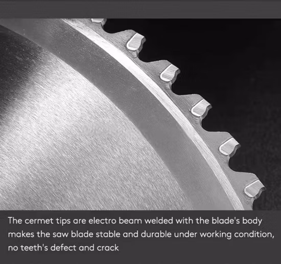 우수한 금속 가공용 서멧 팁 원형 톱날 도매 가격으로 콜드 톱날 절단